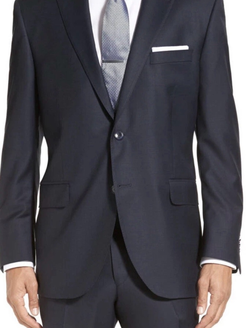Peter Millar Men's Dark Navy Two-Button Suit Jacket